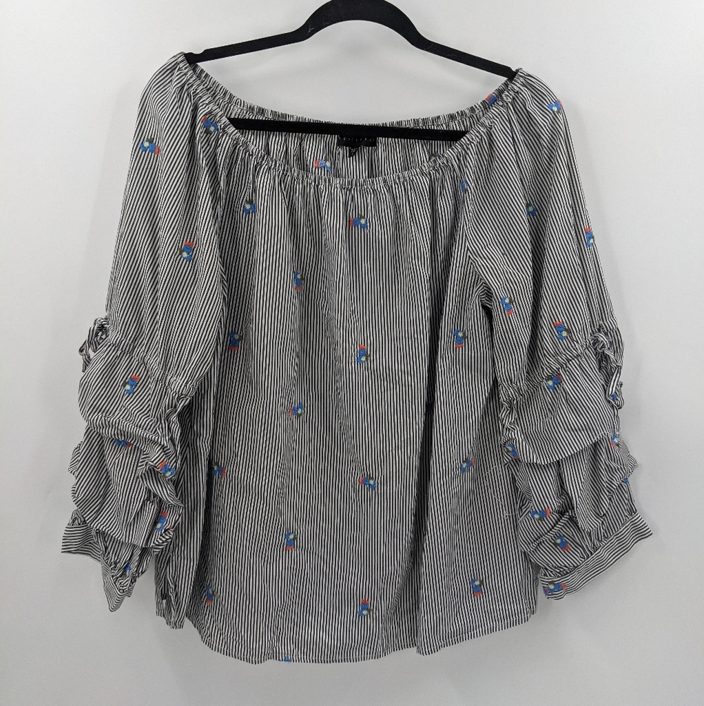 SANCTUARY Off the Shoulder Long Sleeve Top